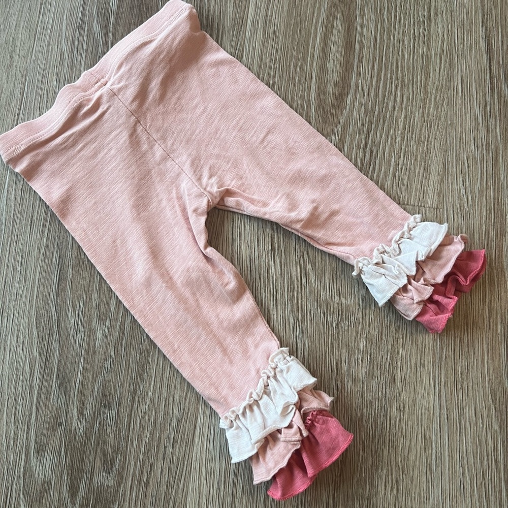 Matilda Jane Pink Ruffle Leggings - Picture 2 of 3